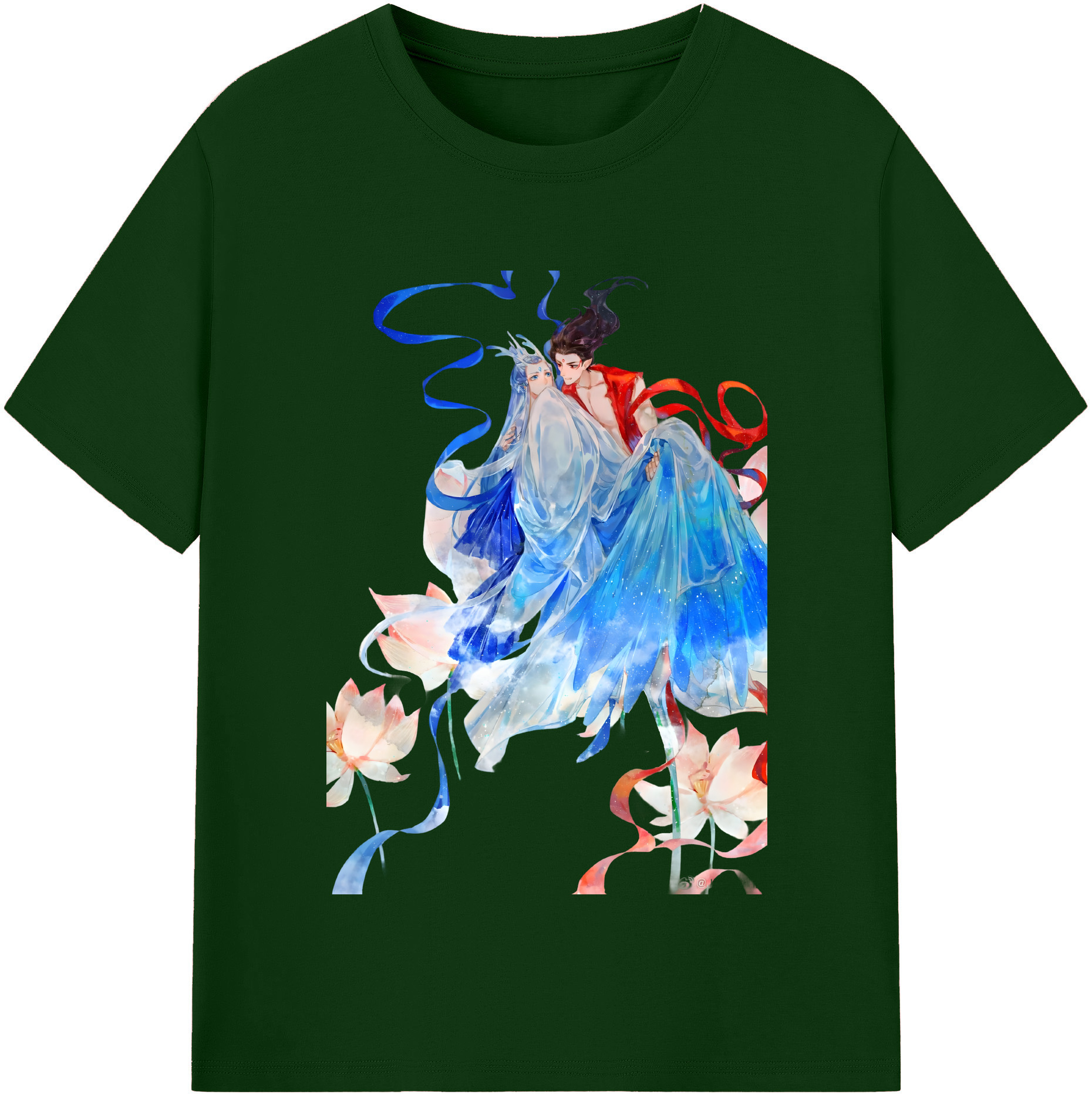 （画像用） Ne Zha 2 ナタ 魔童の大暴れ 綿100％半袖Tシャツ（フロントプリント）